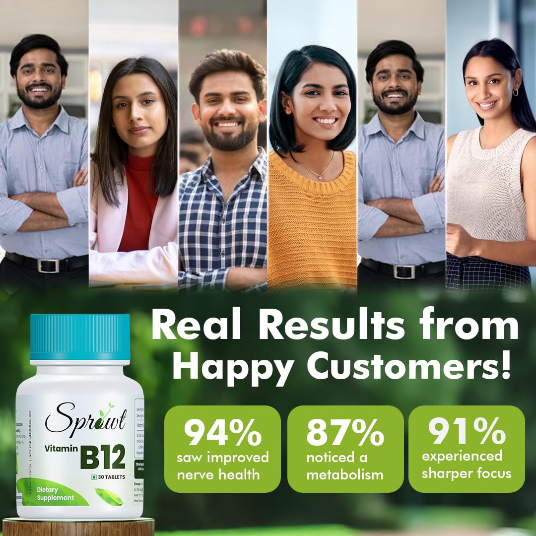 Sprowt Plant Based Vitamin B12 Tablet - 30 Tablets