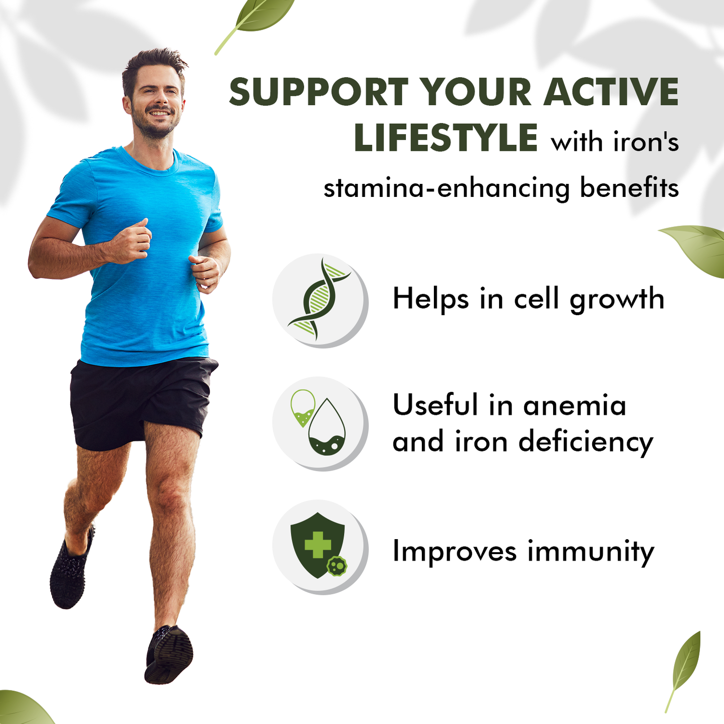 Sprowt Chelated Iron + Vitamin C, B12, Folic Acid & Zinc - 100 Veg Tablets