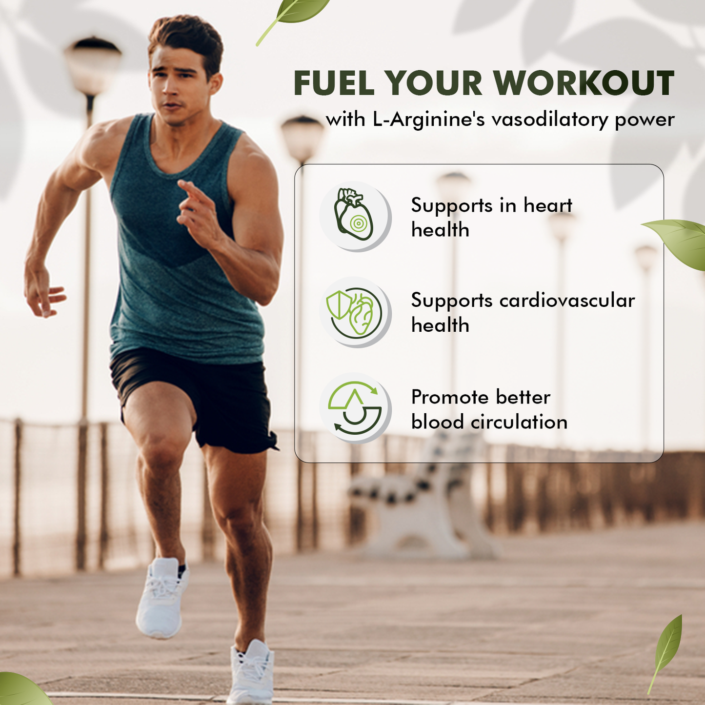 Sprowt L-Arginine 1000mg Supplement | Boost Nitric Oxide Levels | Pre Workout supplements for Men & Women | Improves Energy, Muscle pump, Muscle Growth, Stamina & Recovery