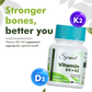Sprowt Vitamin D3 600 IU + K2 as MK7 Supplement | Supports Stronger Immunity & Bone & Heart Health | Healthy Heart For Men And Women - 120 Veg Tablets