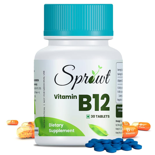 Sprowt Plant Based Vitamin B12 Tablet - 30 Tablets