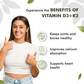 Sprowt Vitamin D3 600 IU + K2 as MK7 Supplement | Supports Stronger Immunity & Bone & Heart Health | Healthy Heart For Men And Women - 120 Veg Tablets