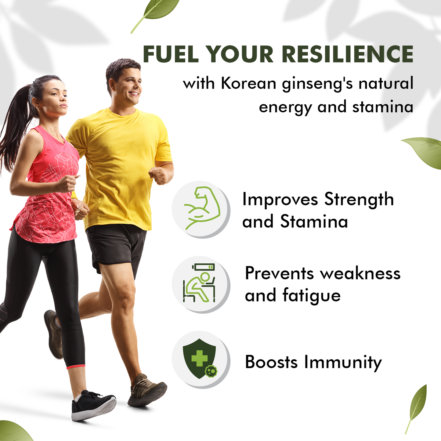Sprowt Korean Red Ginseng 1000mg Capsules For Men | Supports Brain Function, Boosts Immunity, Energy & Focus