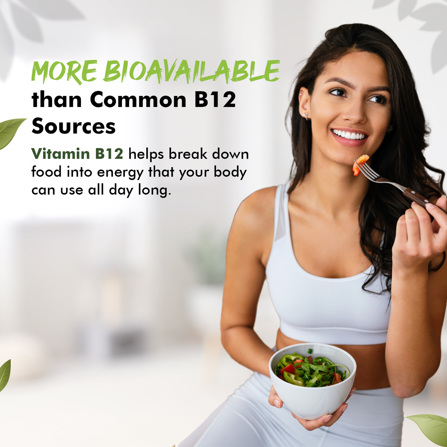 Sprowt Plant Based Vitamin B12 Capsule | Pack of 3, 120 Tablets Each